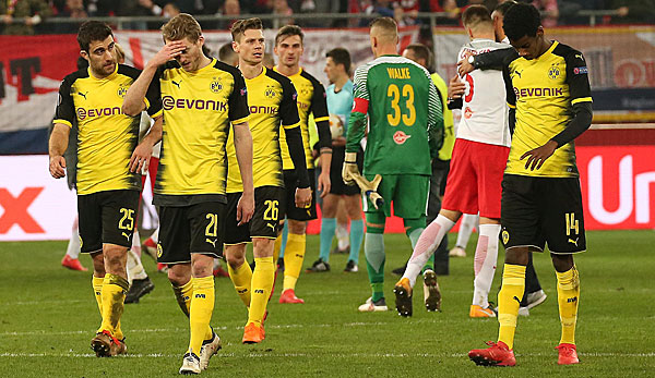 Dortmund ist im Europa-League-Achtelfinale gegen Salzburg ausgeschieden.