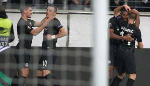 Eintracht Frankfurt gewann 4:1 gegen Lazio Rom.