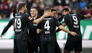 Eintracht Frankfurt steht momentan an der Spitze der Gruppe H.