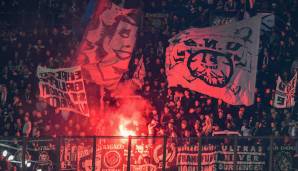Fans von Eintracht Frankfurt zündeten am Rande des Auswärtsspiels bei Inter Mailand Pyrotechnik.