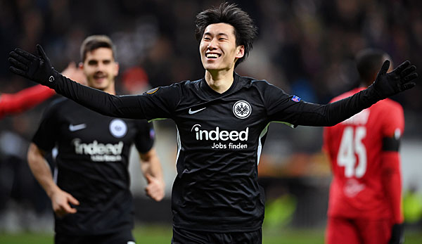 Eintracht Frankfurts Daichi Kamada entschied die Partie gegen RB Salzburg mit seinem Hattrick quasi im Alleingang.