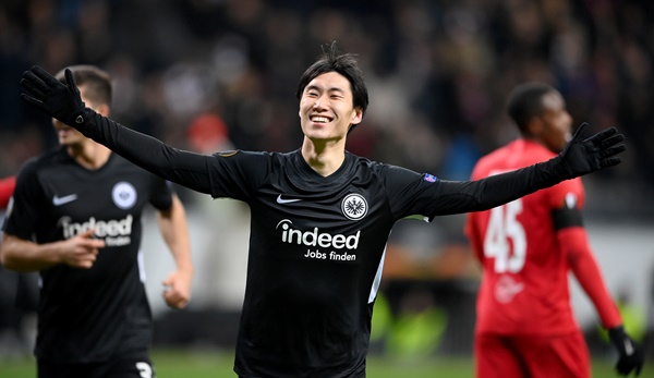 Daichi Kamada war im Hinspiel der Matchwinner für Eintracht Frankfurt.