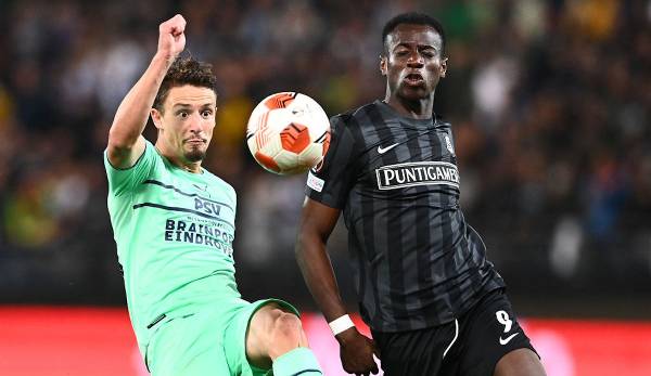 Kelvin Yeboah gegen PSV