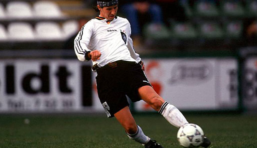 Bettina Wiegmann schoss im EM-Halbfinale 1997 den entscheidenden Treffer gegen Schweden