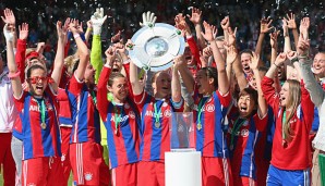 Der FC Bayern München konnte sich auc bei den Damen die Meisterschale sichern