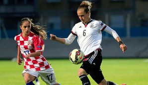 Simone Laudehr im Spiel gegen Kroatien
