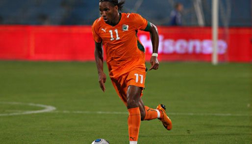 Drogba muss im Eröffnungsspiel des Afrika-Cups mit der Elfenbeinküste gegen Sambia ran