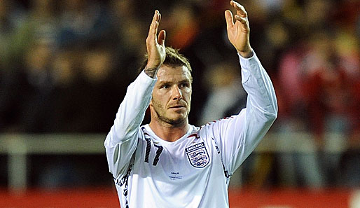David Beckham bestritt bei der 0:2-Niederlage gegen Spanien sein 108. Länderspiel für England