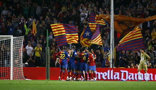 63 Tore erzielte Barca 08/09 im Camp Nou in Meisterschaft und Champions League (19 Spiele)