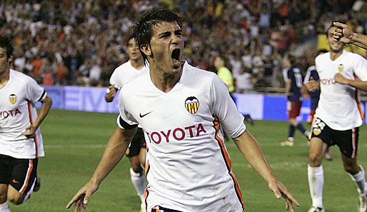 David Villa erzielte in dieser Saison 21 Tore in 24 Spielen für Valencia
