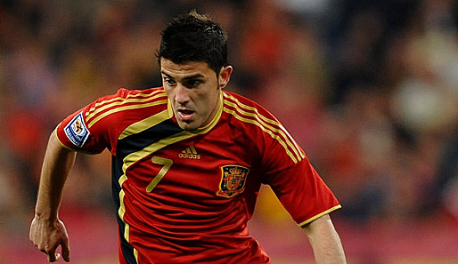 War mit drei Toren wieder einmal der überragende Spieler der Spanier - David Villa