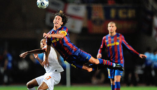 Kapitän Carles Puyol ließ bei Barcelona in der Defensive erneut nichts anbrennen