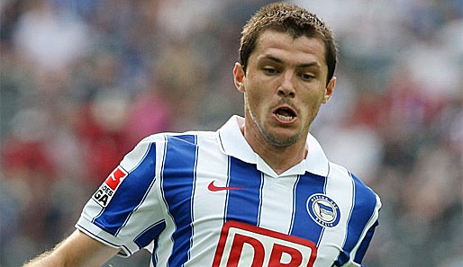 Waleri Domowtschiski erzielte in 33 Bundesliga-Spielen für die Hertha vier Treffer