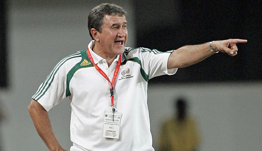 Südafrikas Trainer Carlos Alberto Perreira wurde mit Brasilien 2004 Weltmeister