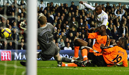 Tottenhams Jermain Defoe traf gegen Wigan Athletic gleich fünfmal - eine repektable Leistung