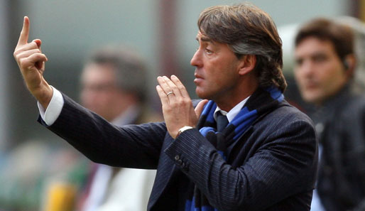 Roberto Mancini wurde mit Inter Mailand zwei Mal italienischer Meister und einmal Pokalsieger