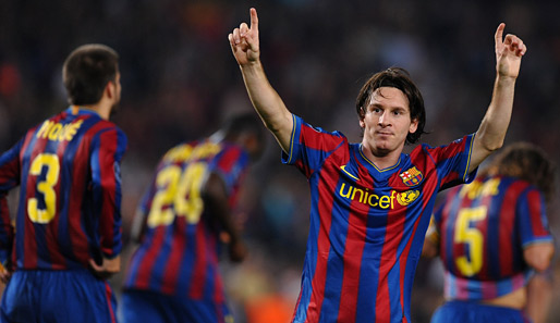 Lionel Messi und der FC Barcelona greifen nach dem sechsten Titel des Jahres 2009