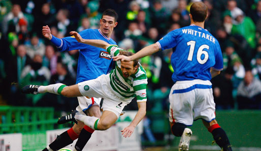 Andreas Hinkel spielte für Celtic im Derby gegen die Glasgow Rangers 90 Minuten durch