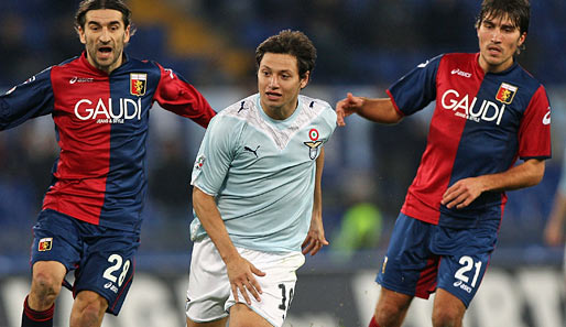 Lazios Mauro Zarate (Mitte) ist der kleine Bruder des ehemaligen Bundesliga-Profis Sergio Zarate