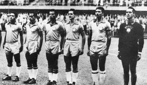 Orlando (3.v.r.) war Teil der WM-Elf Brasiliens, die 1958 den Titel gewann