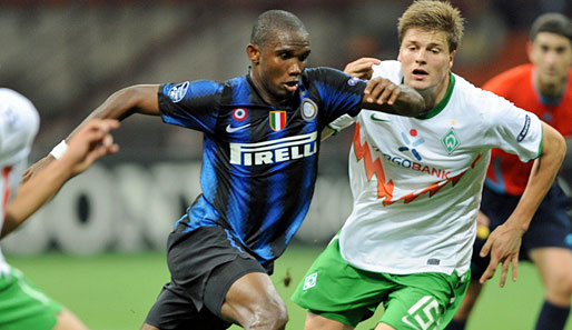 Das einzige direkte deutsch-italienische Duell gewann Inter Mailand gegen Werder Bremen