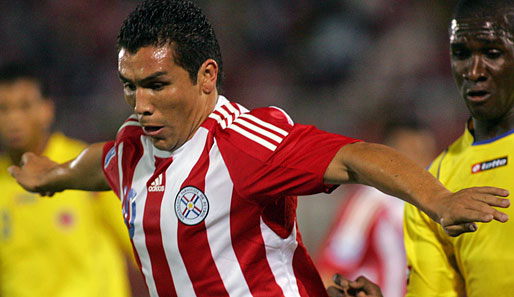 Salvador Cabanas debütierte 2004 in der paraguayanischen Nationalmannschaft
