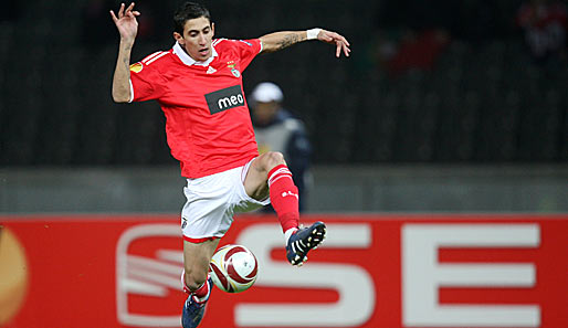 Angel di Maria spielt seit Sommer 2007 im Trikot von Benfica Lissabon