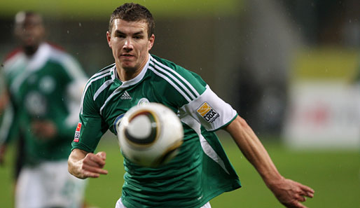 Edin Dzeko wechselte 2007 für vier Millionen Euro zum VfL Wolfsburg