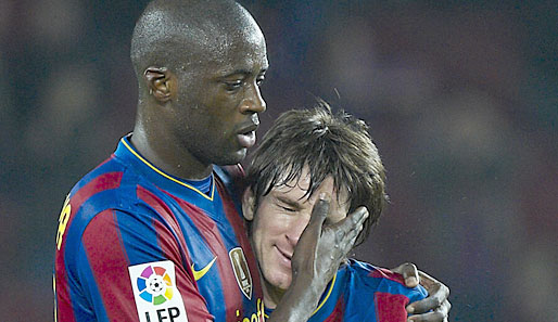 Yaya Toure (im Bild mit Lionel Messi) wurde 2009 mit Barcelona Champions-League-Sieger