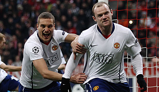 Wayne Rooney (r.) erzielte in der abgelaufenen Champions League fünf Tore in sieben Einsätzen