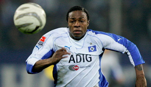 Von 2004 bis 2006 spielte Emile Mpenza für den Hamburger SV