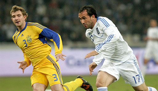 Theofanis Gekas (r.) absolvierte 50 Spiele im Dress der griechischen Nationalmannschaft
