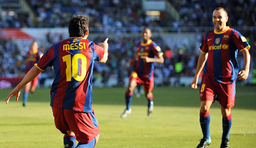 Andres Iniesta (r.) und Lionel Messi gewannen gemeinsam mit Barcelona die spanische Meisterschaft