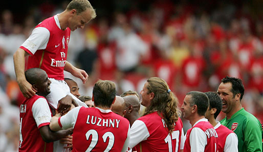 Arsenal vs. Ajax: Dennis Bergkamp bei seinem Abschiedsspiel am 22. Juli 2006