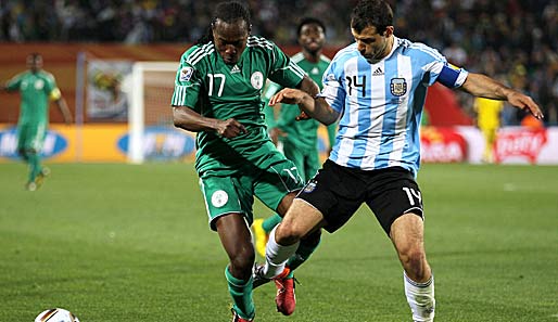 Bereits bei der WM 2010 trafen Nigeria und Argentinien aufeinander