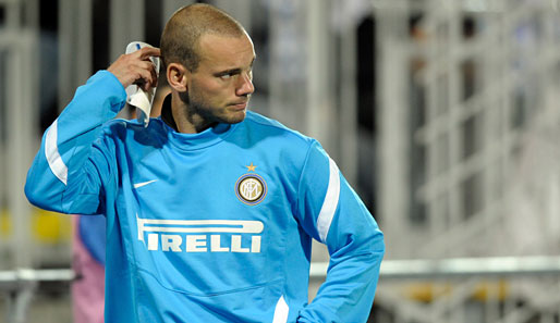 Wesley Sneijder könnte länger fehlen als Inter-Coach Ranieri lieb ist