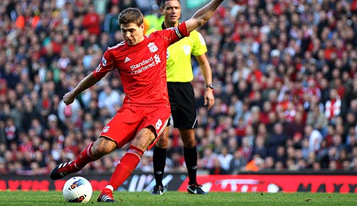 Steven Gerrard könnte dem FC Liverpool über einen Monat lang fehlen
