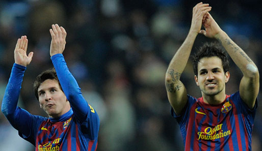 Lionel Messi und Cesc Fabregas wollen auch bei der Klub-WM jubeln