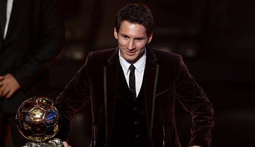 Lionel Messi wurde 2009, 2010 und 2011 zum Weltfußballer des Jahres ausgezeichnet