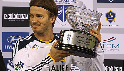 Im November gewann David Beckham mit LA Galaxy den MLS Cup