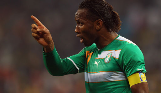 Didier Drogba steht mit der Elfenbeinküste im Viertelfinale des Afrika Cup