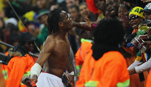 Didier Drogba traf im Viertelfinale doppelt für die Elfenbeinküste