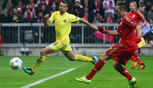 Franck Ribery (r.) sorgte mit Gala-Vorstellungen für Bayerns starke Champions-League-Auftritte