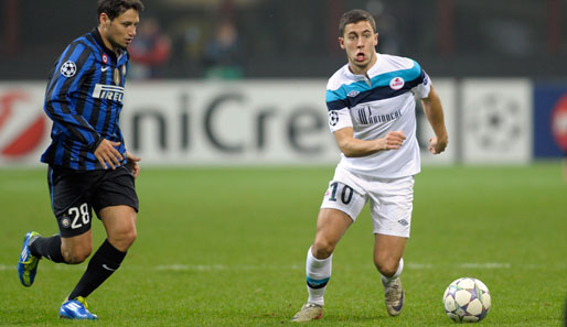 Eden Hazard (r.) sammelte mit dem OSC Lille diese Saison bereits Championsleague-Erfahrung