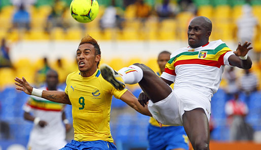 Ousmane Berthe (r.) erreichte mit Mali nach einem Sieg gegen Gabun das Halbfinale im Afrika Cup