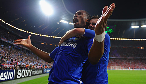 Drogba erzielte im Champions League Finale kurz vor Schluss den Ausgleich