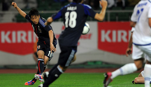 Shinji Kagawa konnte sich beim Spiel gegen Jordanien in die Liste der Torjäger einreihen