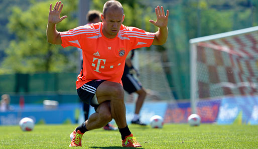 Derzeit trainiert Arjen Robben mit dem FC Bayern im italienischen Trainingslager