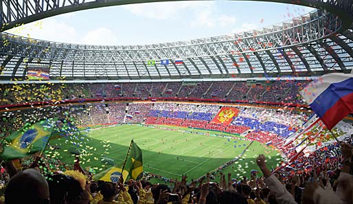 Das Moskauer Luschniki-Stadion soll während der WM 2018 Platz für 89.318 Zuschauer bieten