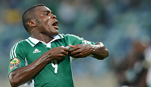 Emmanuel Emenike erzielte für Nigeria vier Treffer in fünf Partien beim Afrika-Cup 2013